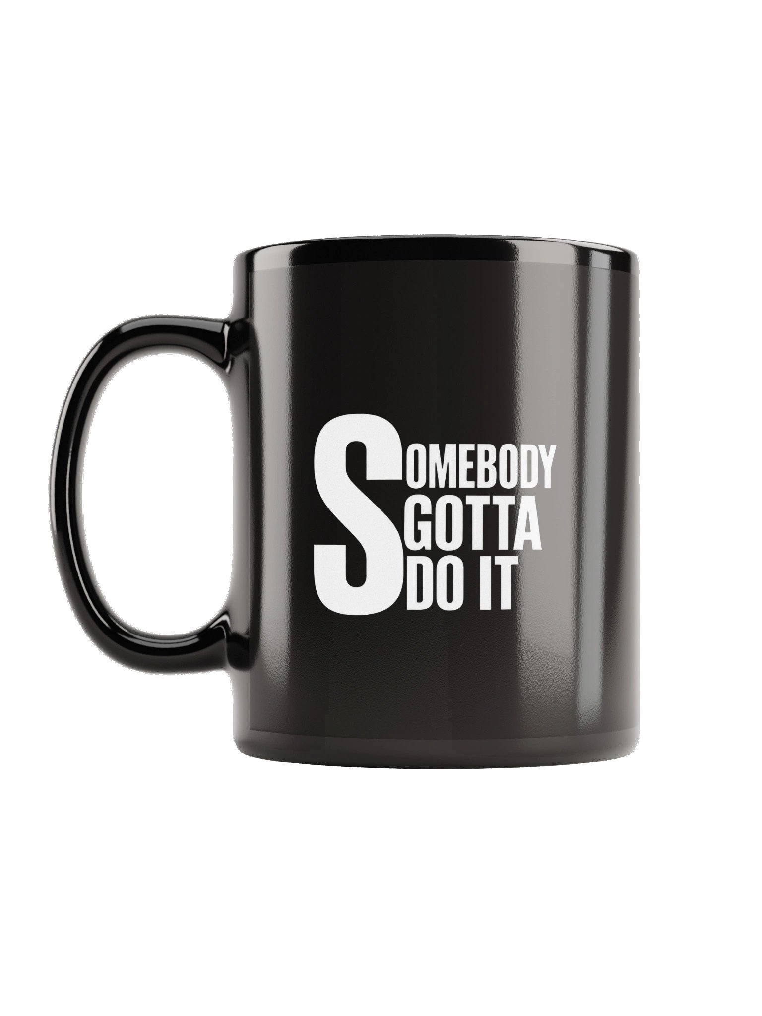 BLACK GLOSSY MUG product image (1)