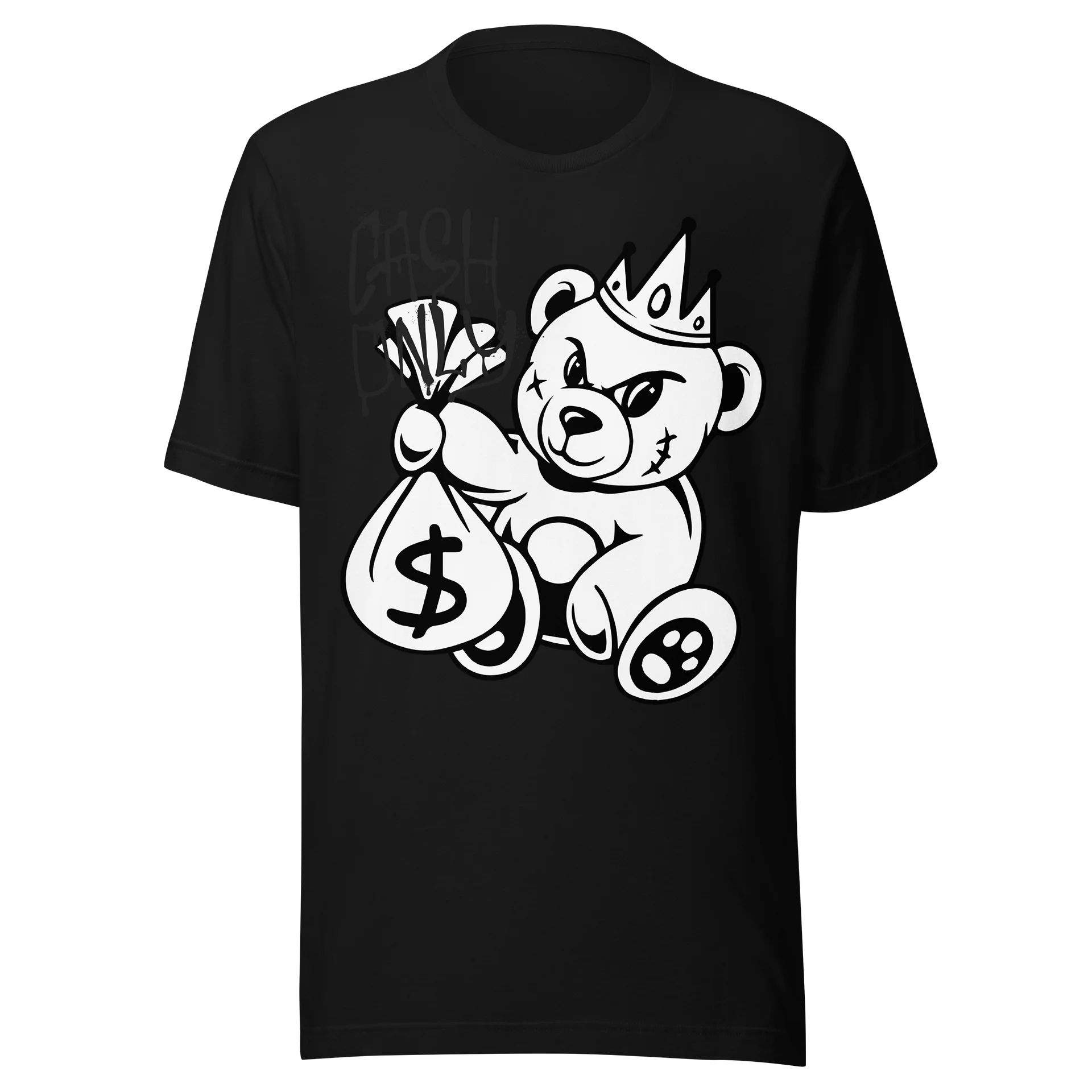 Cash Only Moneybag Bear T-Shirt product image (2)