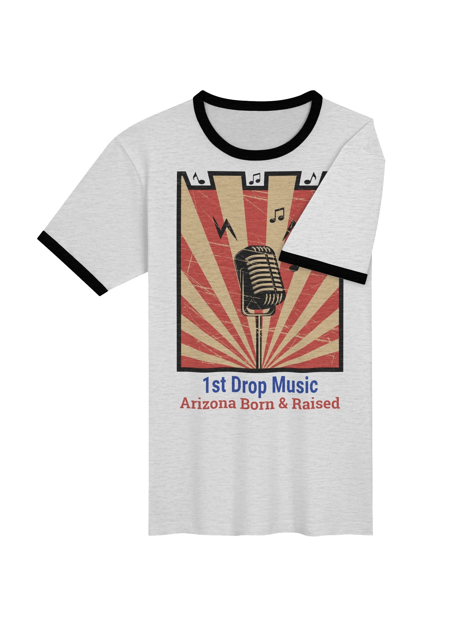 1st Drop Music - Arizona Born & Raised Baseball T-shirt product image (4)