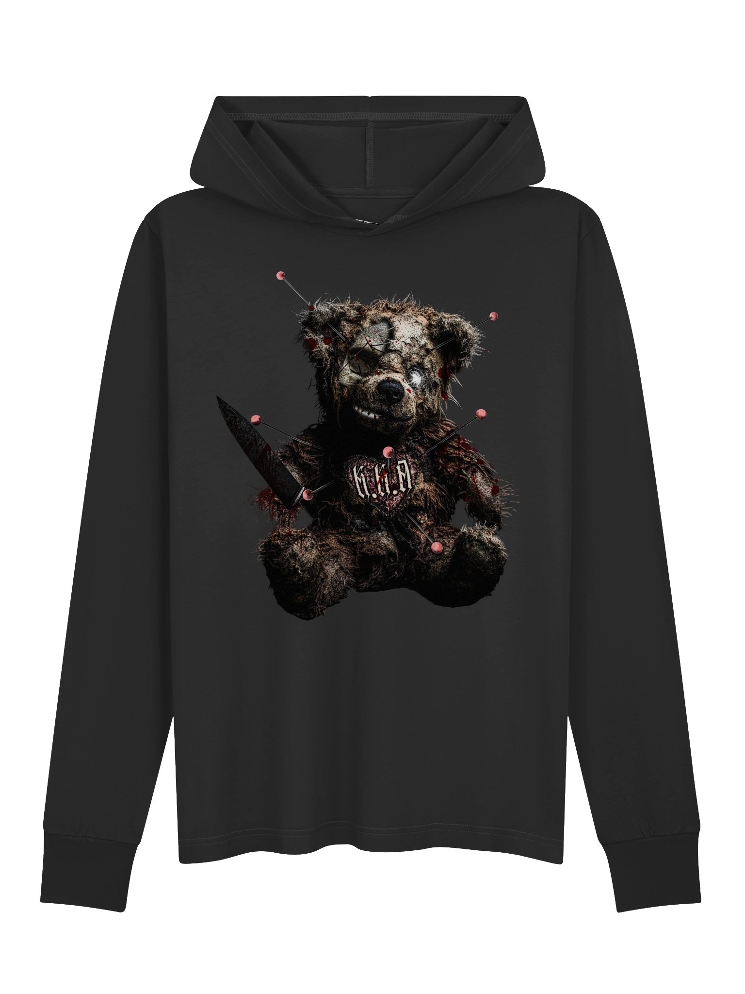 Voodoo Bear Hooded Long Sleeve Tee product image (1)