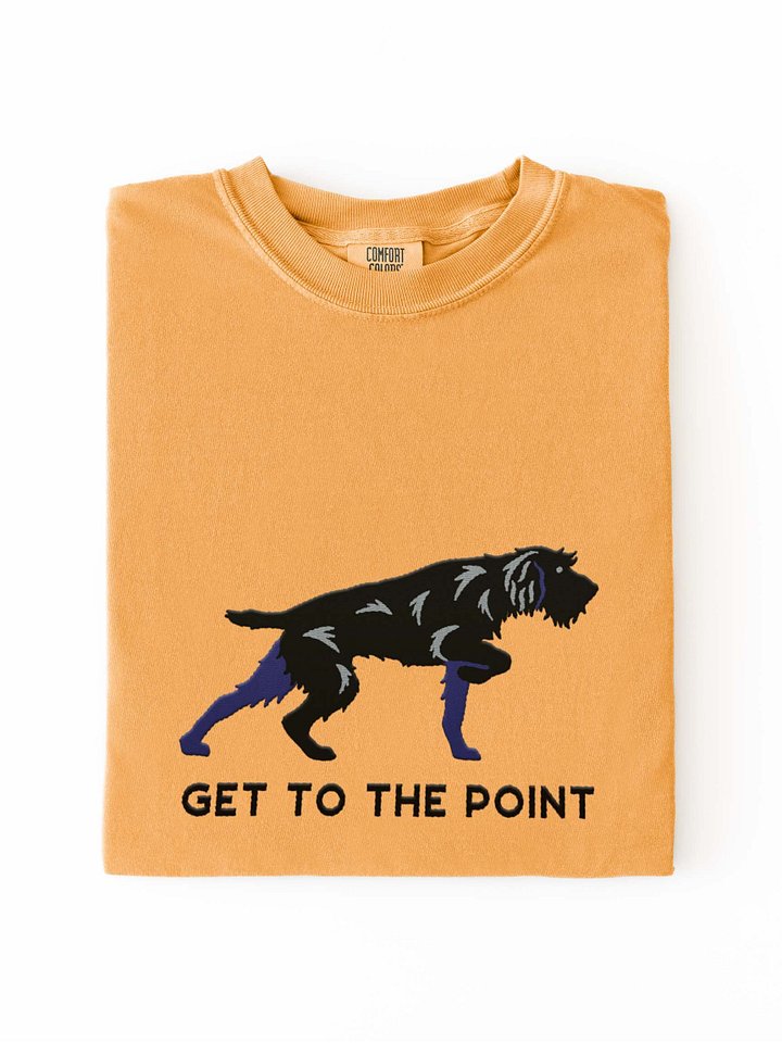 Get to the Point T-Shirt(Embroidered) of a Pudelpointer(Black) product image (2)