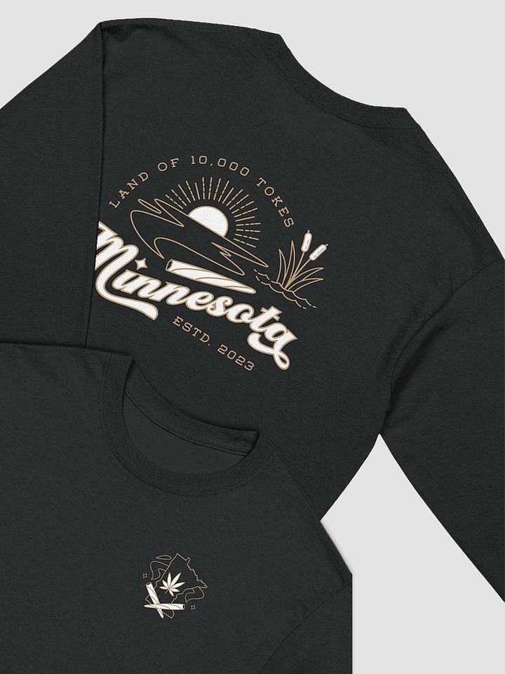 Land of 10,000 Tokes ✧ Minnesota Cannabis Lake Long Sleeve Tee product image (1)