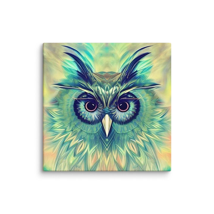 Fantasy Fractal Owl Art - v20 product image (1)