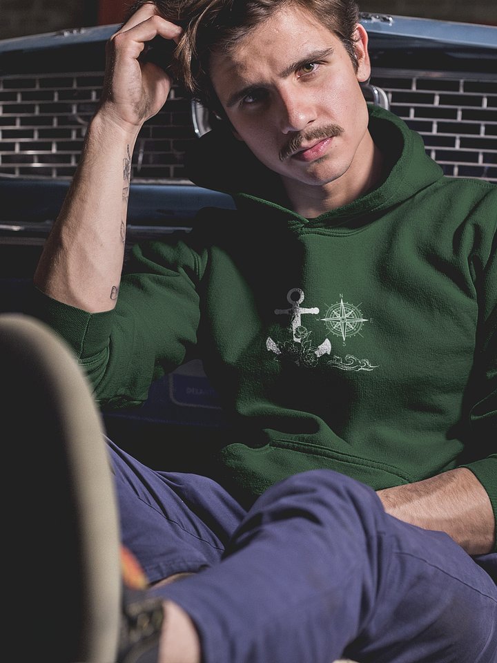 Nautical Warrior Unisex Hoodie - soft Cotton blend product image (1)