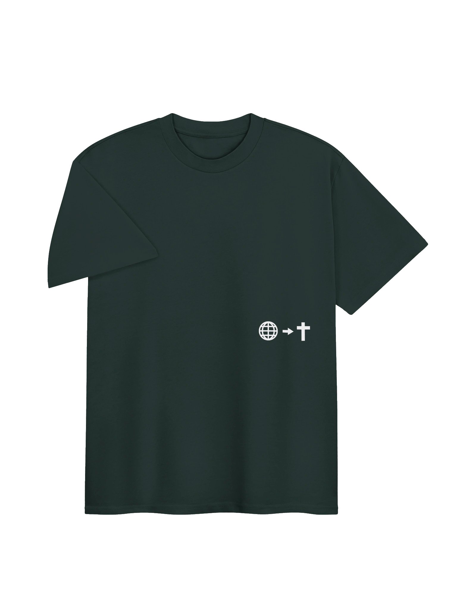 forgiven tee - pine product image (3)