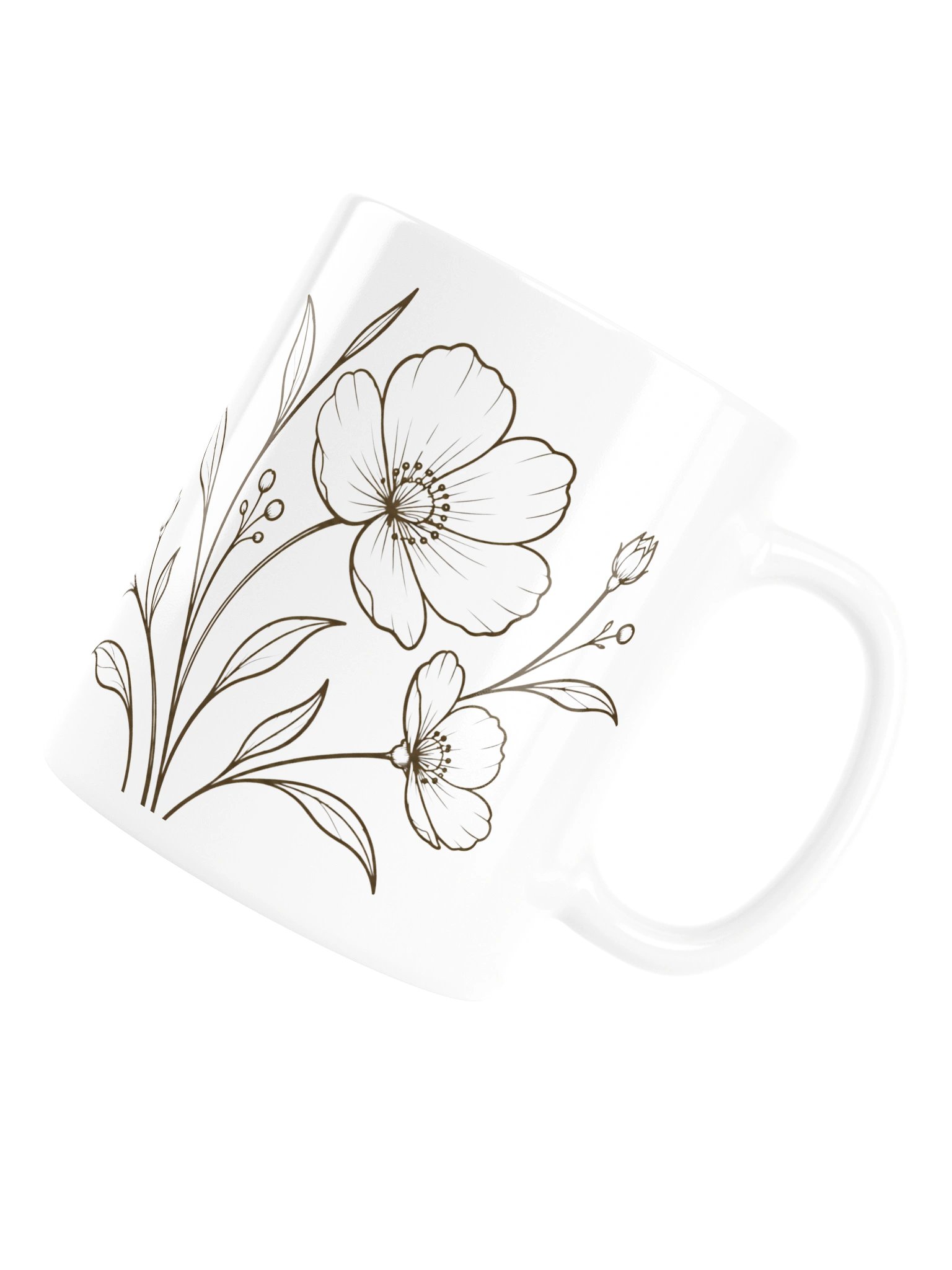Let’s Move a Little Mug | Fine-Line Floral product image (7)