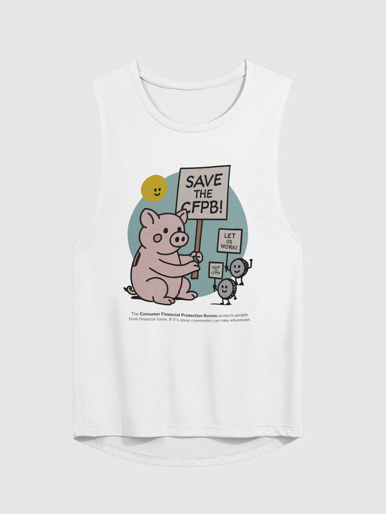 CFPB Piggy Bank Picket Tank Top product image (1)