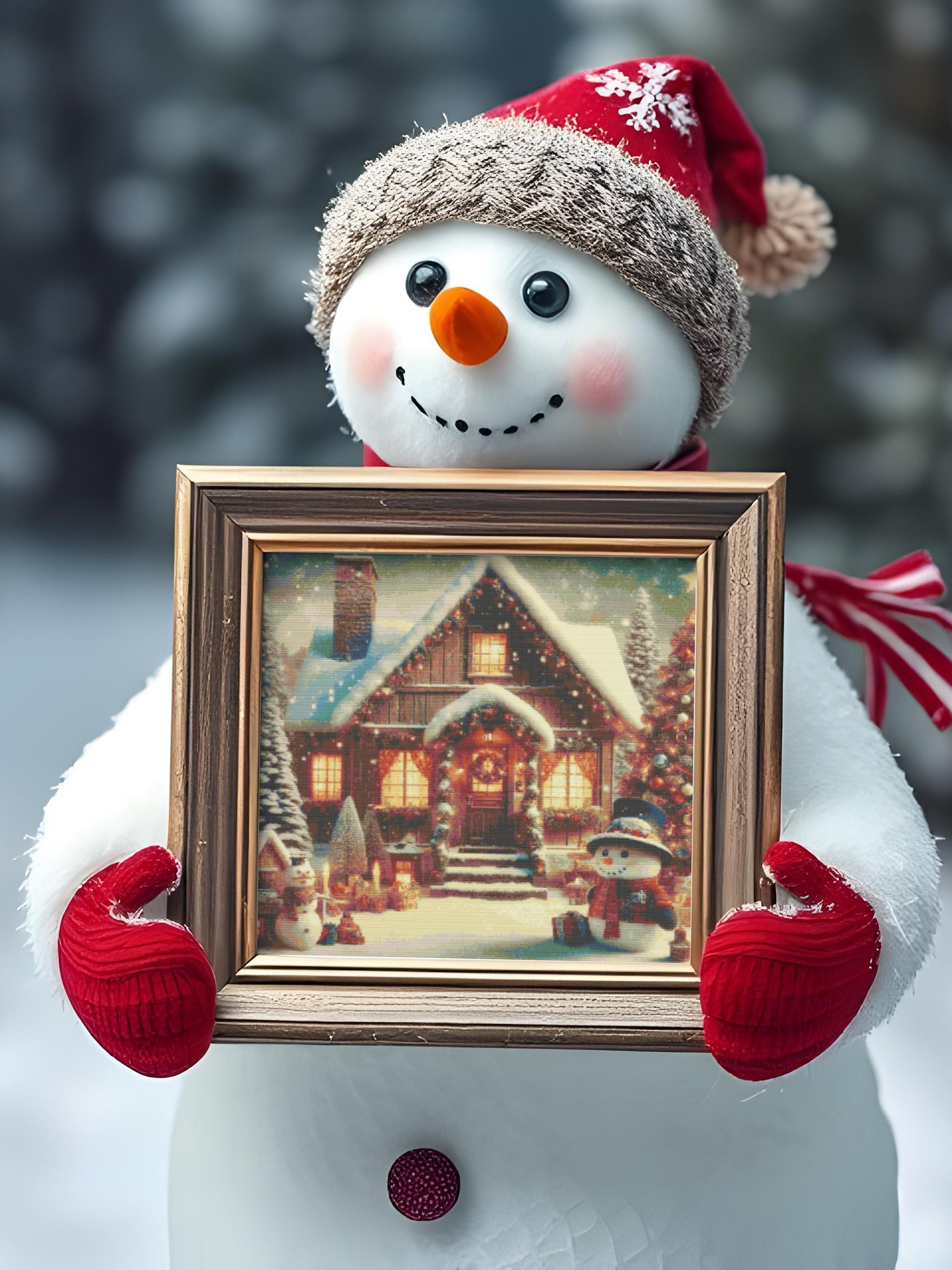 Cozy Christmas Cottage Cross Stitch Pattern product image (5)