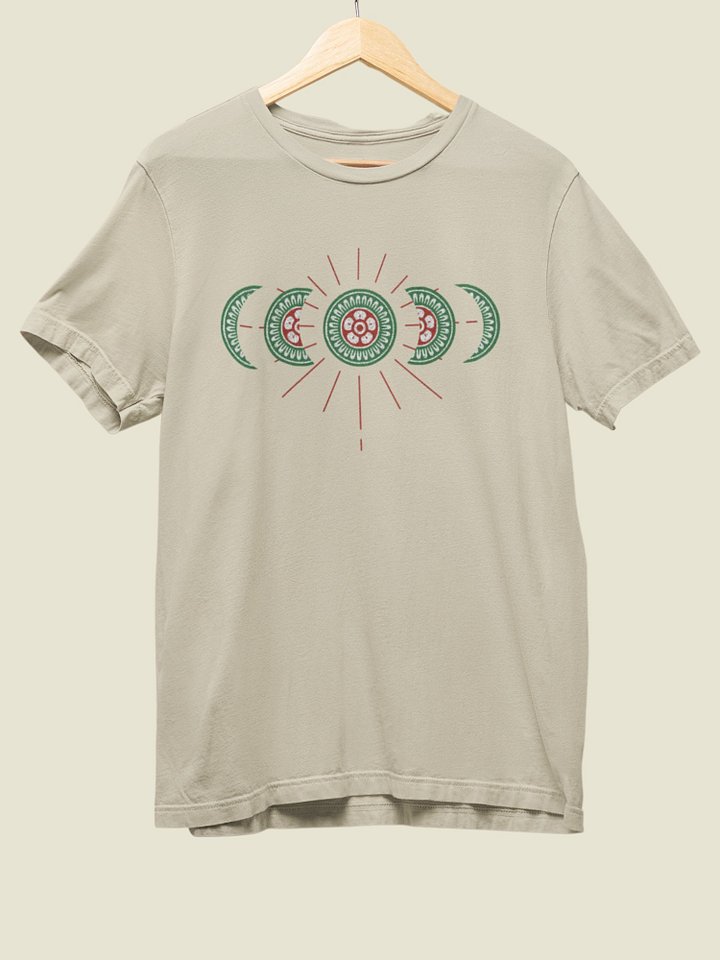 Mahjong Moon Phase Shirt for Board Game Lovers, Unisex Board Gaming Cream T-shirt product image (2)