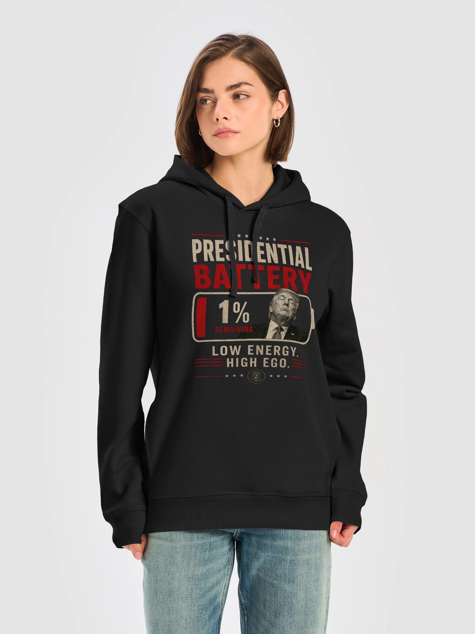 Dozy Don Low Battery Stanley/Stella Unisex Organic Side Pocket Hoodie product image (5)