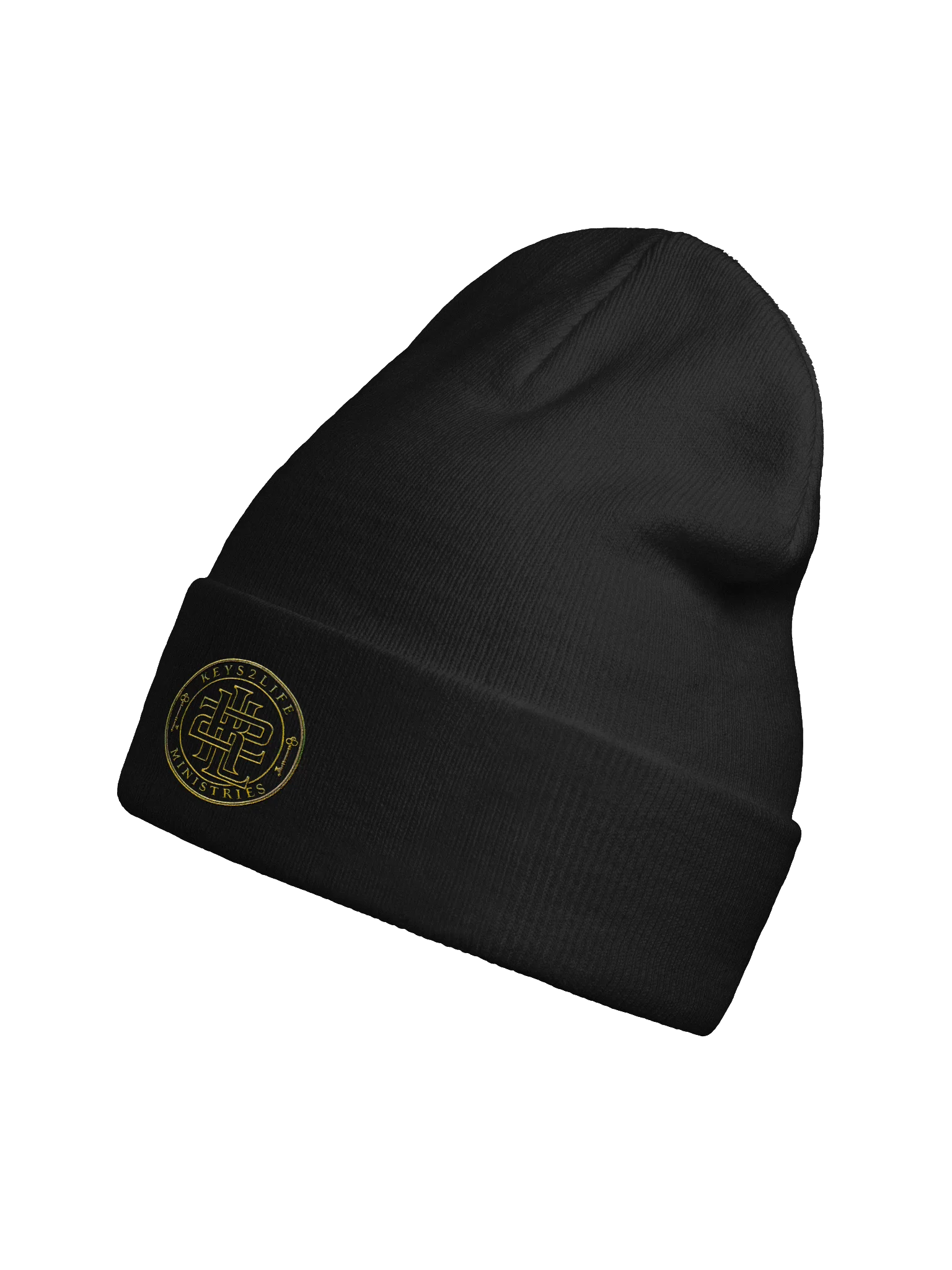 Keys2Life Ministries Gold Emblem Beanie product image (10)