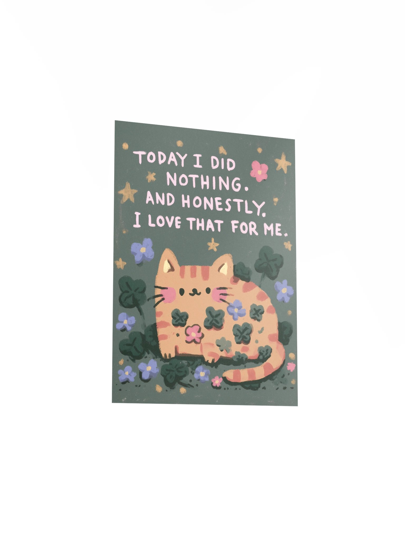 Today I Did Nothing Cat Poster product image (20)