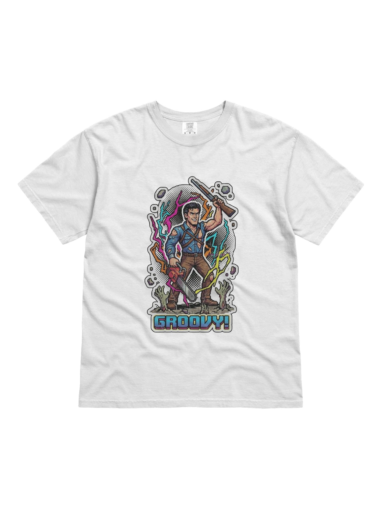 8-Bit Ash: Army of Darkness 90s Graphic Tee product image (2)