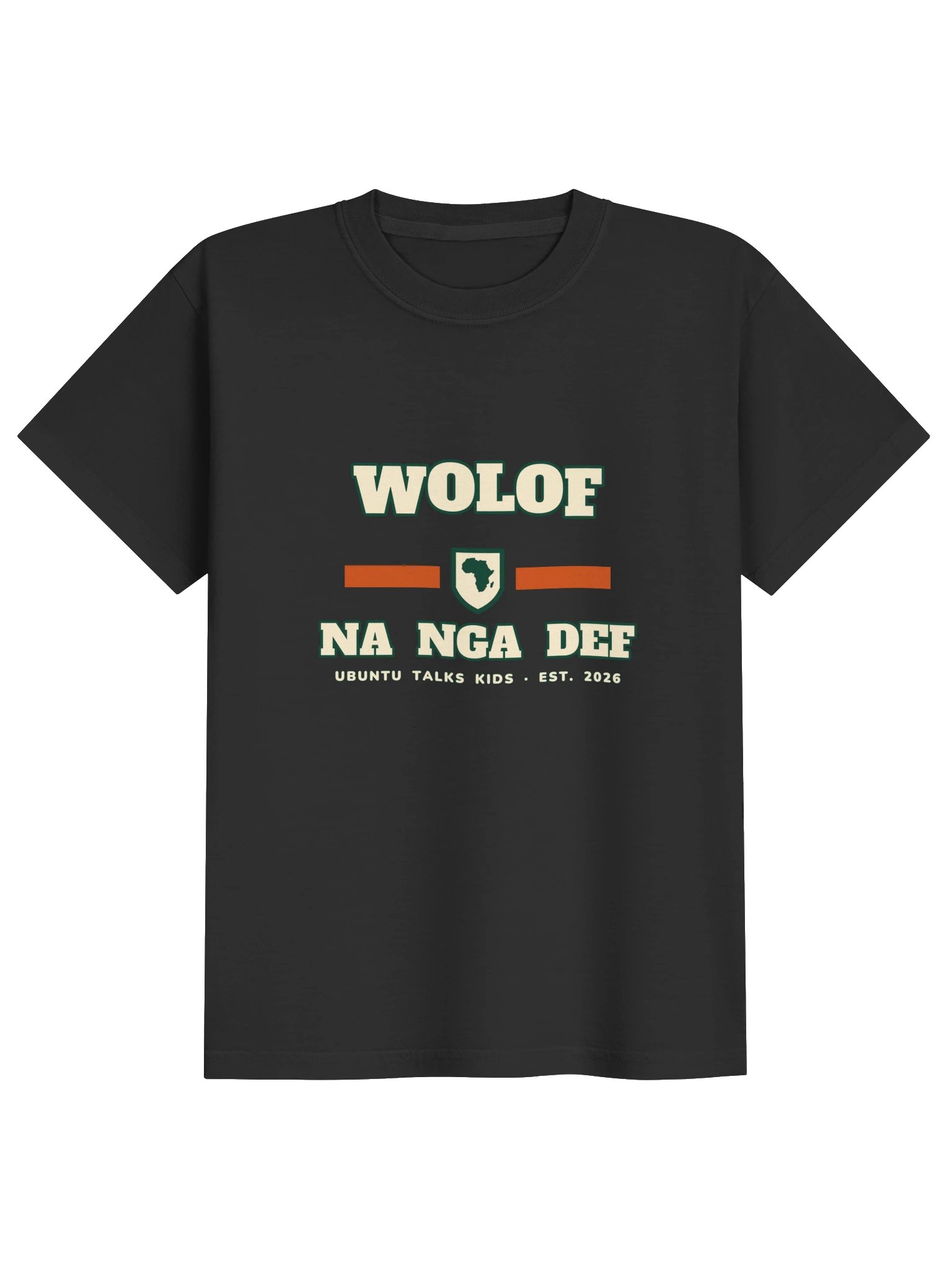 Little Language Club — NA NGA DEF | Wolof Kids Heavyweight Tee product image (1)