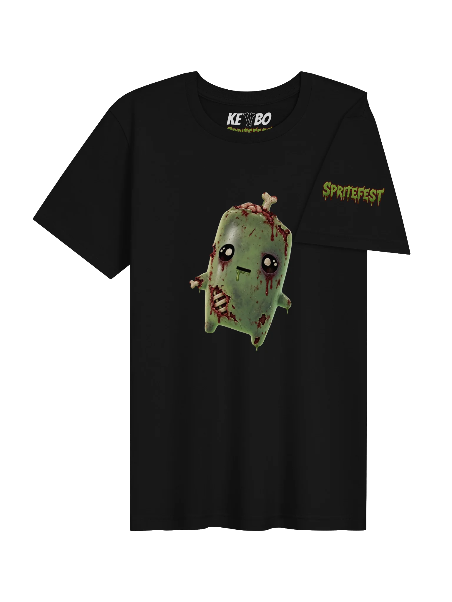 SPRITEFEST "Zombie Sprite" ADULT Black T-Shirt product image (4)