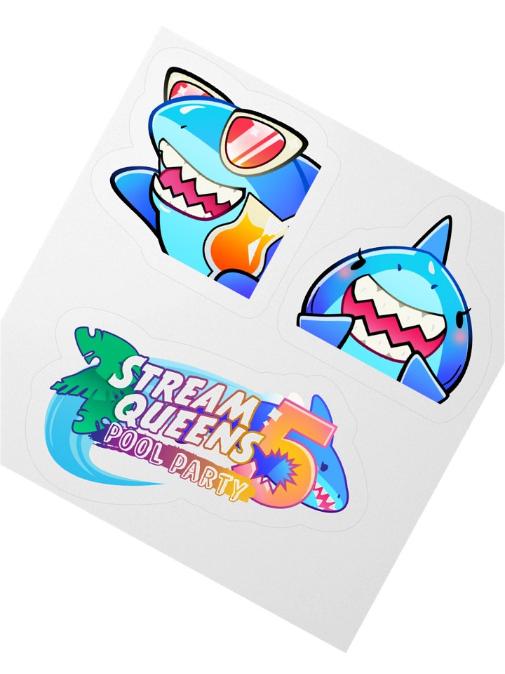 SQ Pool Party 5: Sharkie Stickers product image (5)