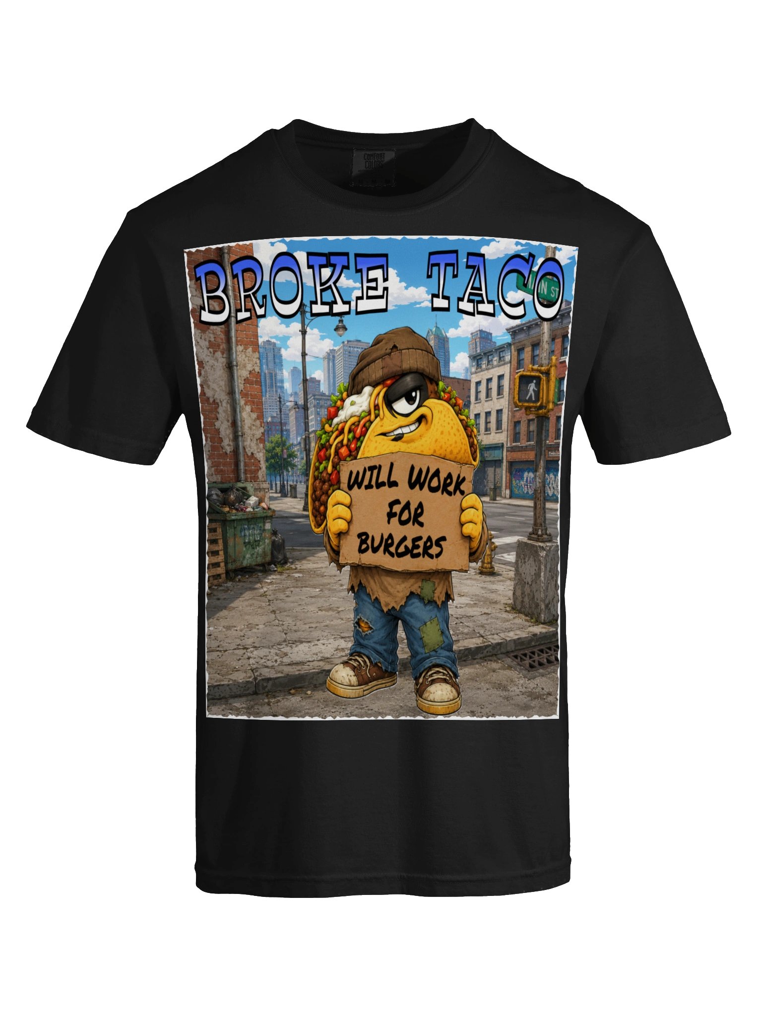 Broke Taco City Sign Tee - The Taco Family product image (59)