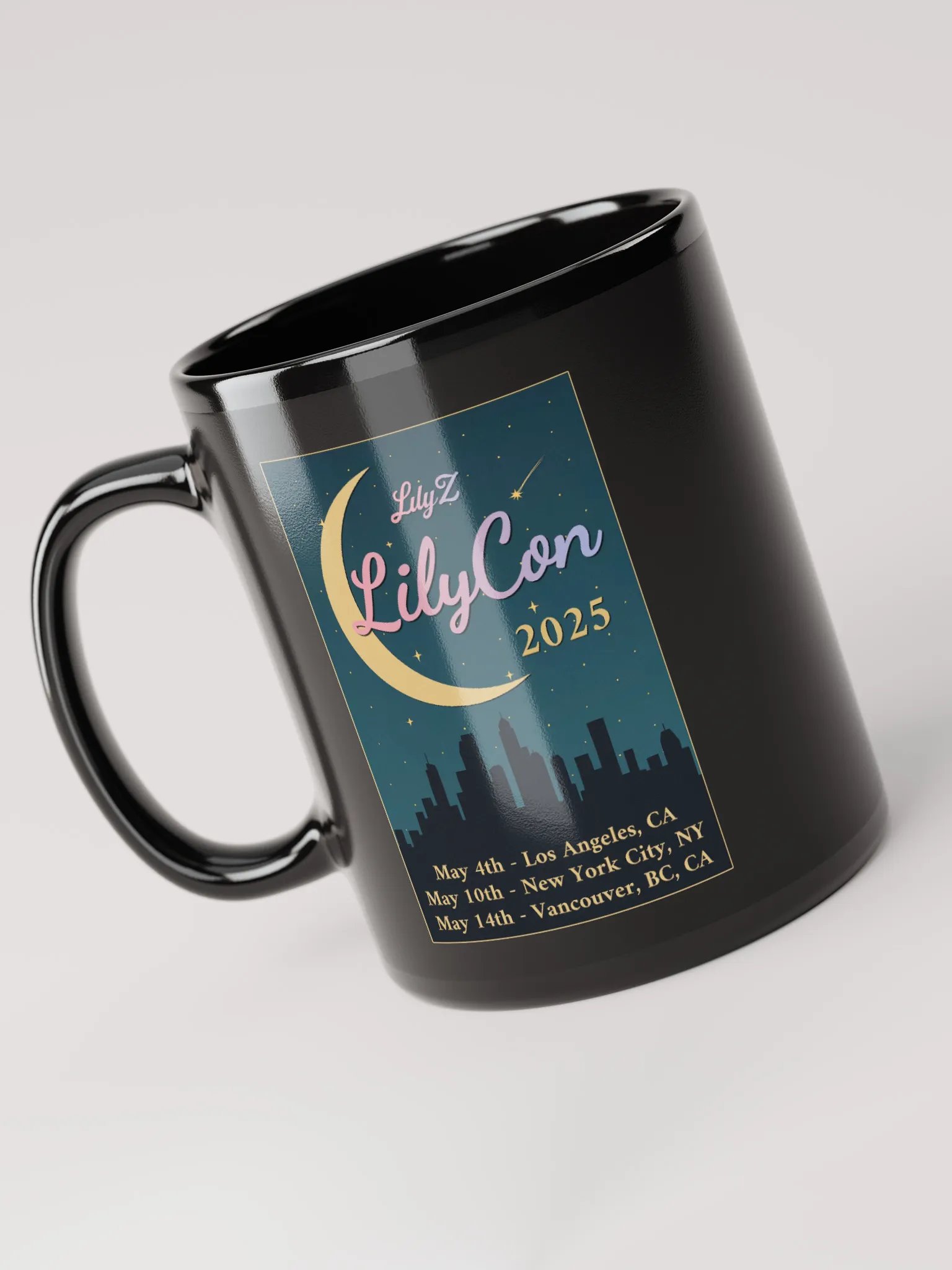 LilyCon 2025 Black Mug product image (5)