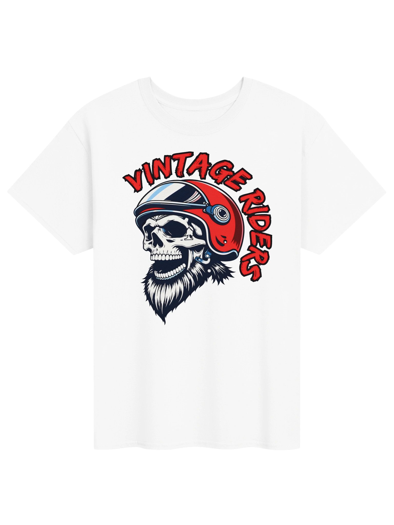 Bearded Skull + Vintage Riders 13 — Gildan Heavyweight Tee product image (2)