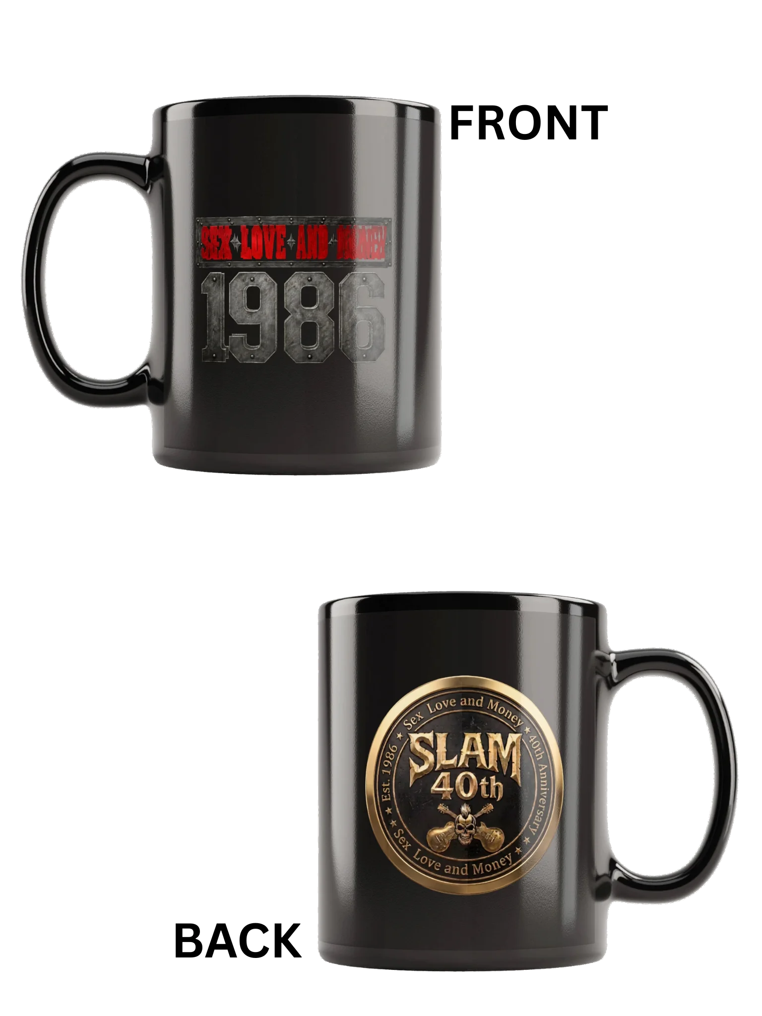 Official SLAM 40th Anniversary Black Glossy Mug product image (1)