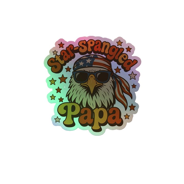 Star-Spangled Papa Eagle Sticker Set product image (2)