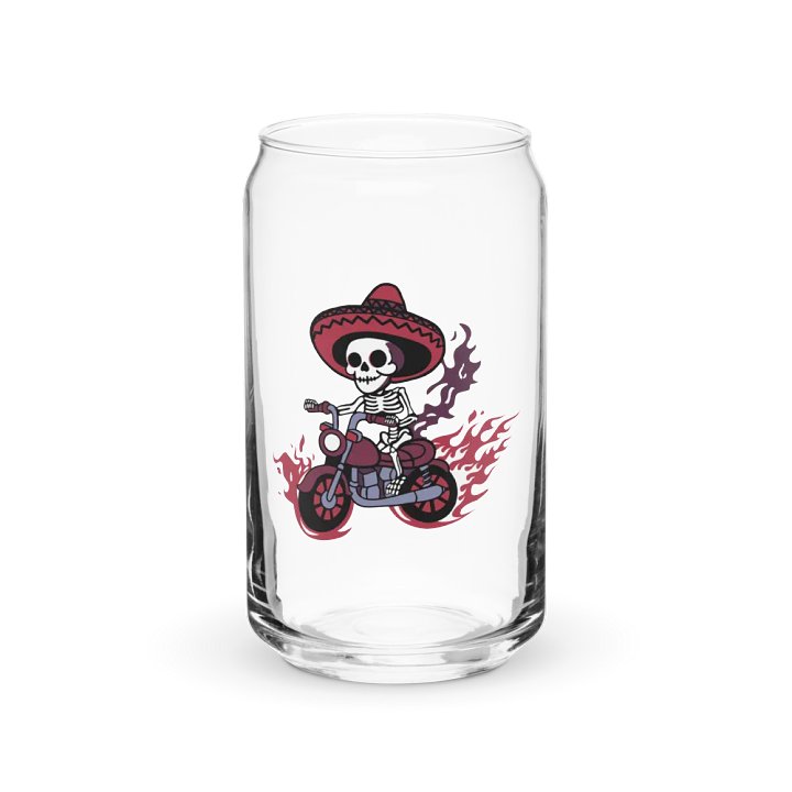 Bone to be Wild 16oz Can-Shaped Drinking Glass product image (1)