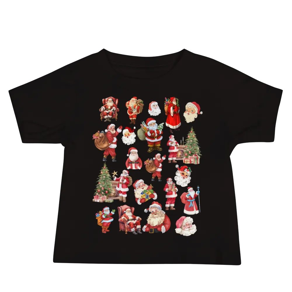 Santa Collage Baby T-Shirt product image (1)