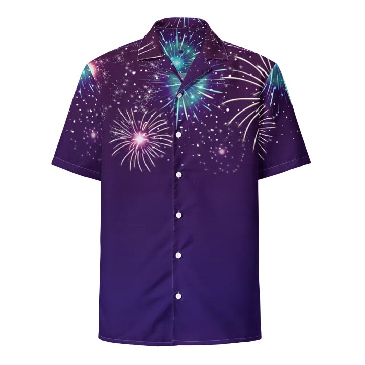 Summer Sky Fireworks Hawaiian Shirt product image (1)