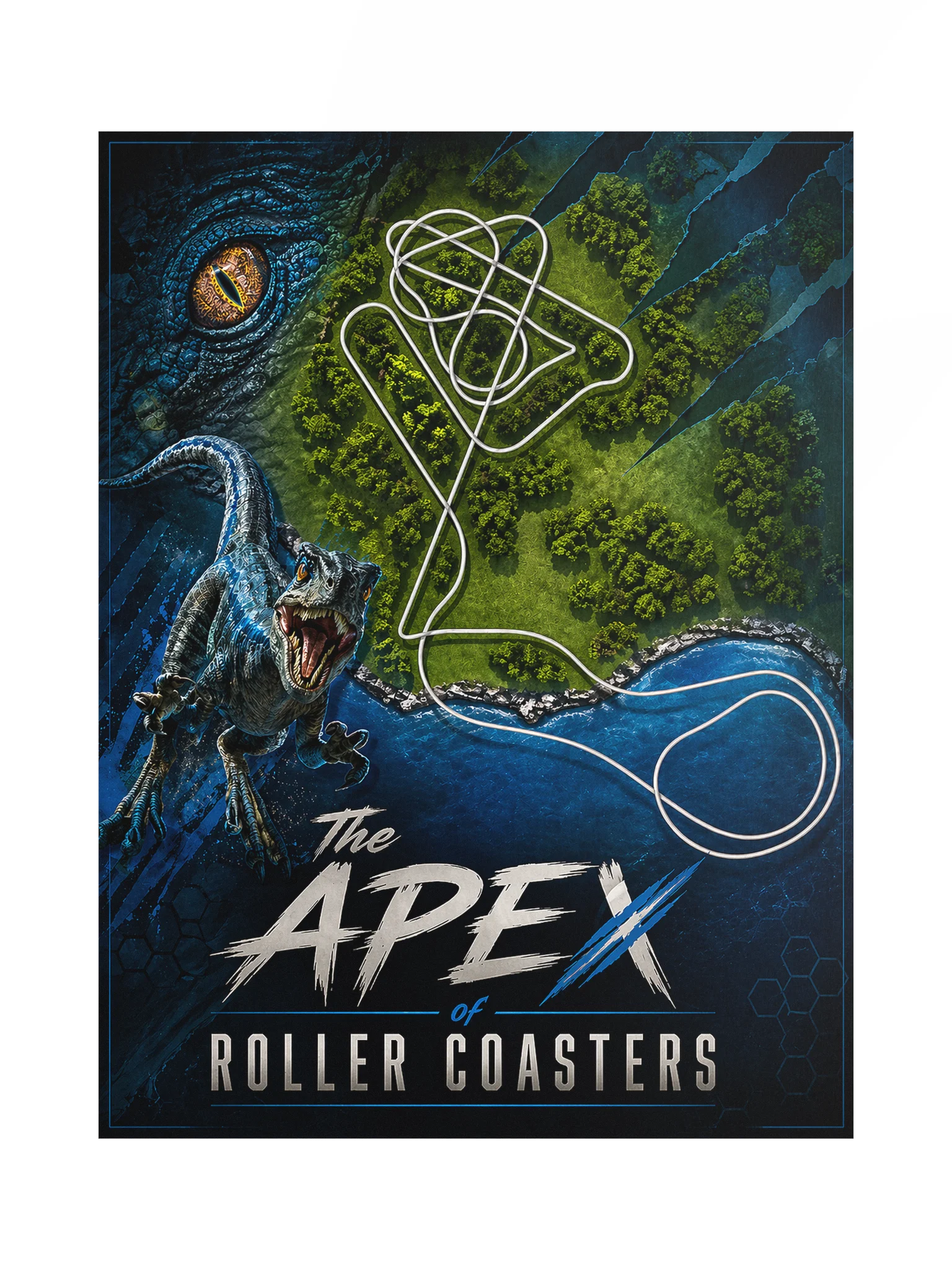 The Apex of Roller Coasters - Veloci inspired poster - 18x24" product image (1)