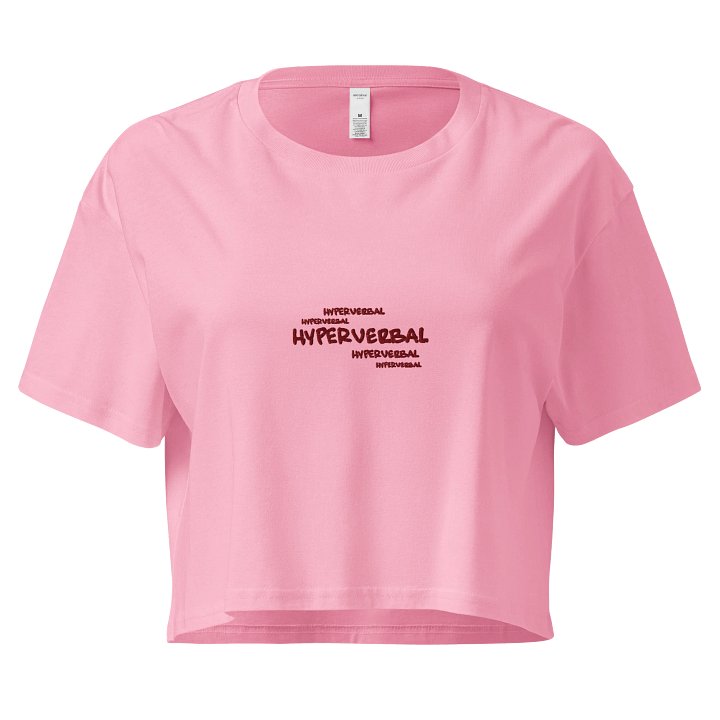 HYPERVERBAL bubble (maroon) croped cotton tee product image (1)