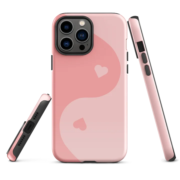 Baby Pink Yin Yang Heart iPhone Case product image (2)