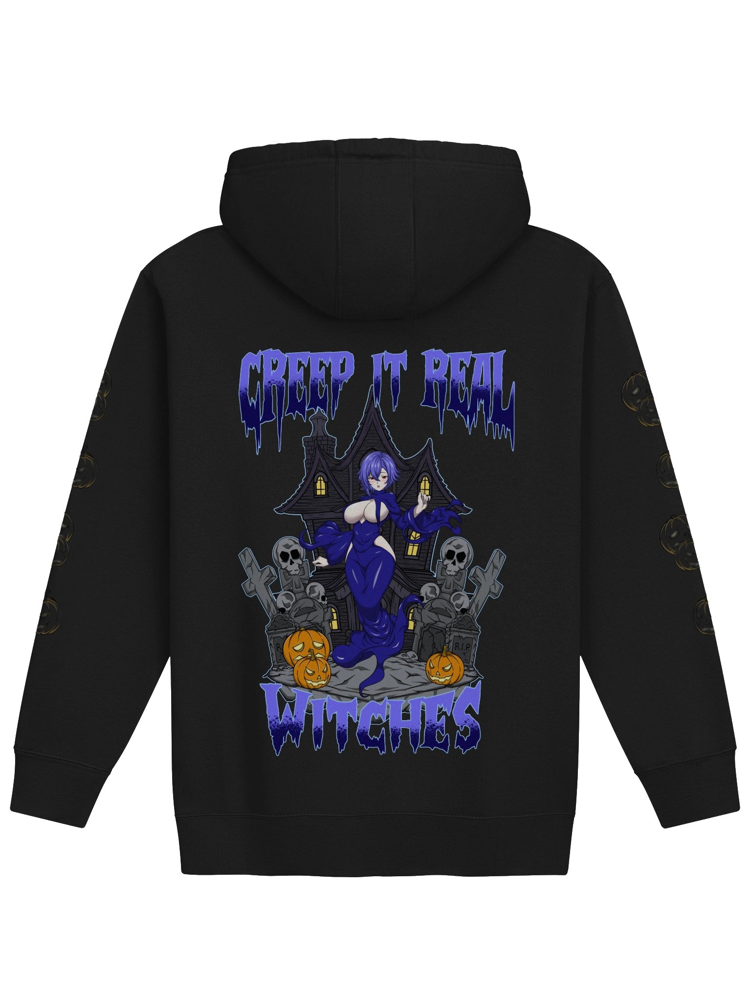 Creep It Real Halloween Hoodie (Blue) product image (2)