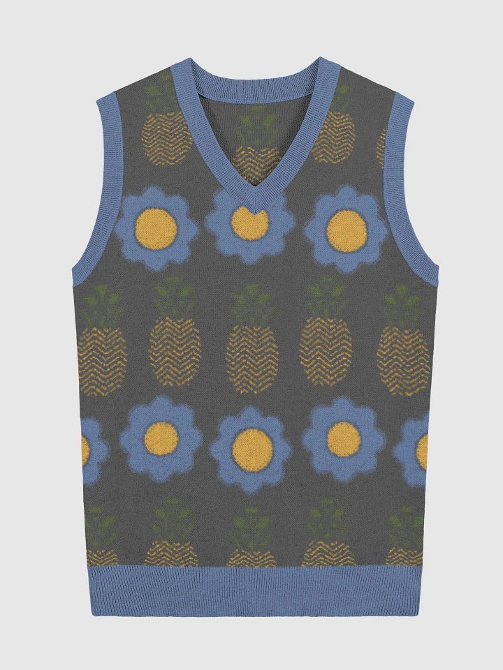 Pineapple Floral Vibe Knitted Vest product image (3)