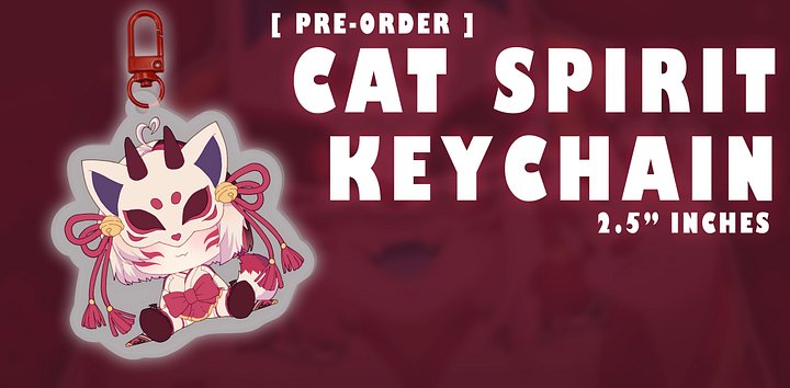 Cat Spirit Keychain product image (1)