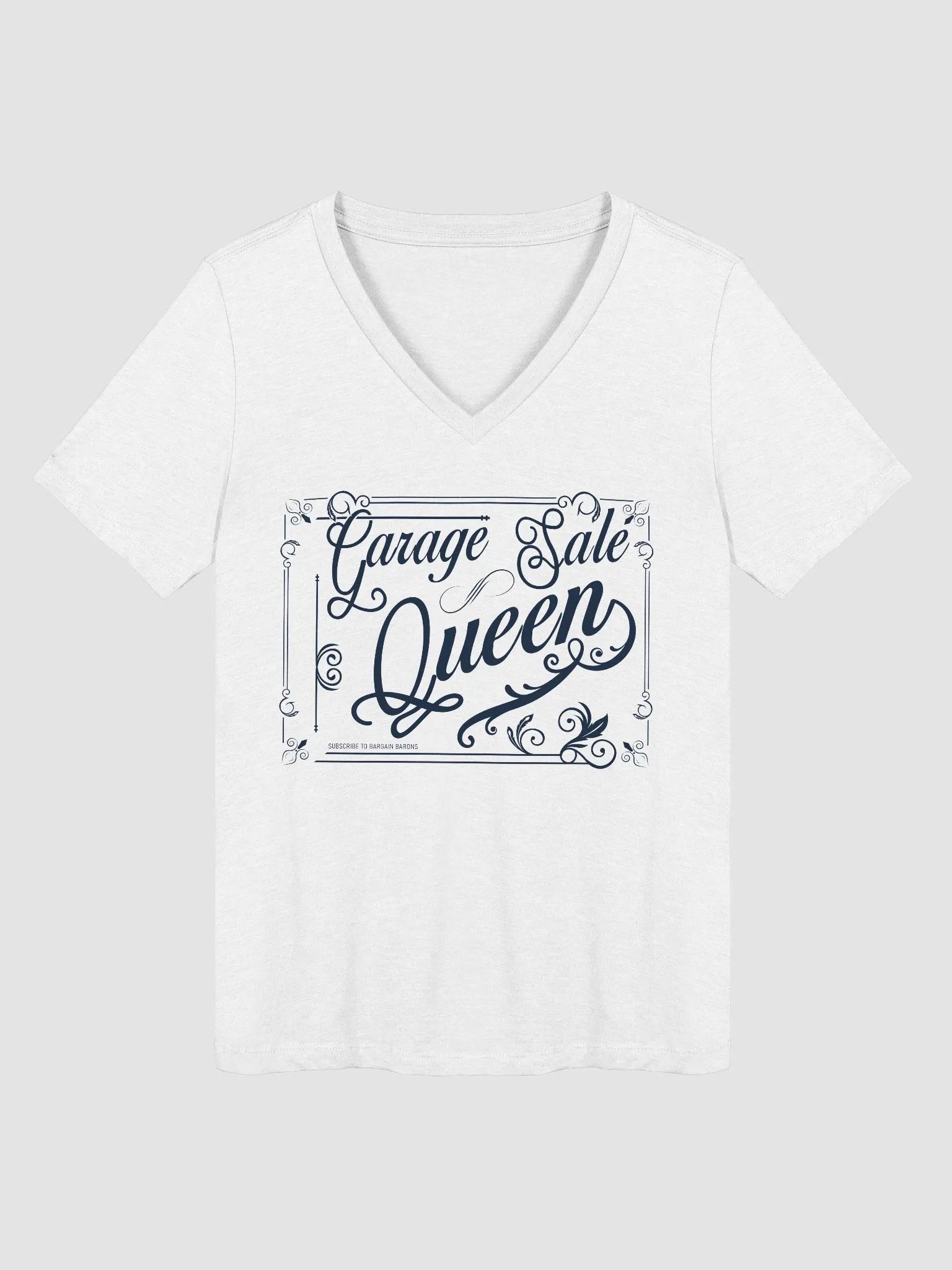 GARAGE SALE QUEEN (Ladies' V-Neck - Light) product image (2)