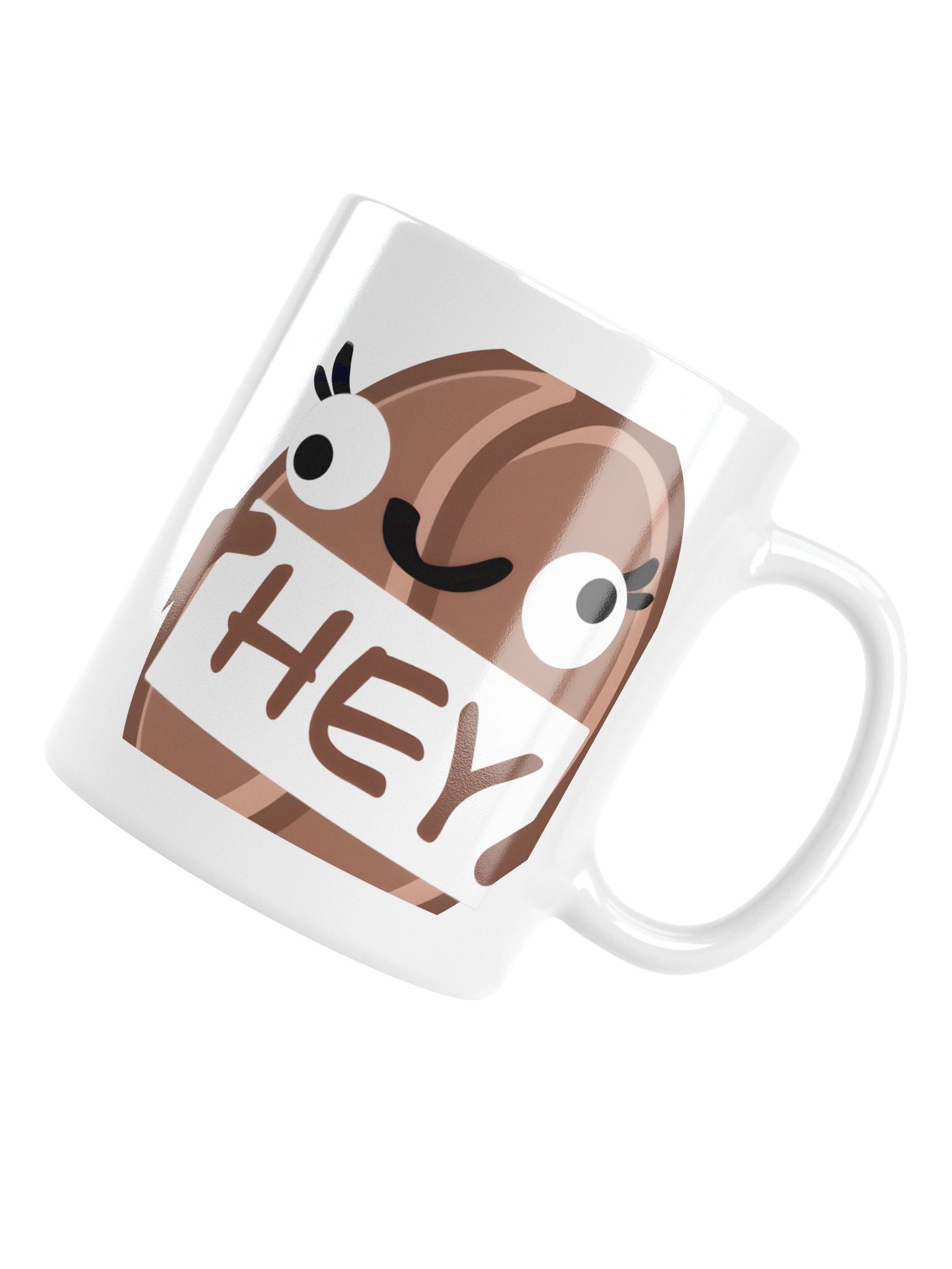 Hey Coffee Bean White Glossy Mug product image (16)