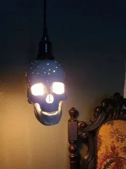 Skull Hanging Lamp, Pendent Swag Lamp product image (5)