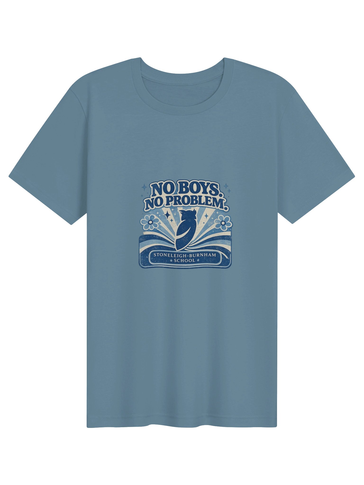 No Boys, No Problem Owl School Tee product image (1)