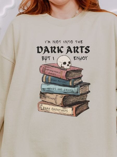 Dark Arts Lover Vintage Minimalist Cozy Fall Sweatshirt product image (6)
