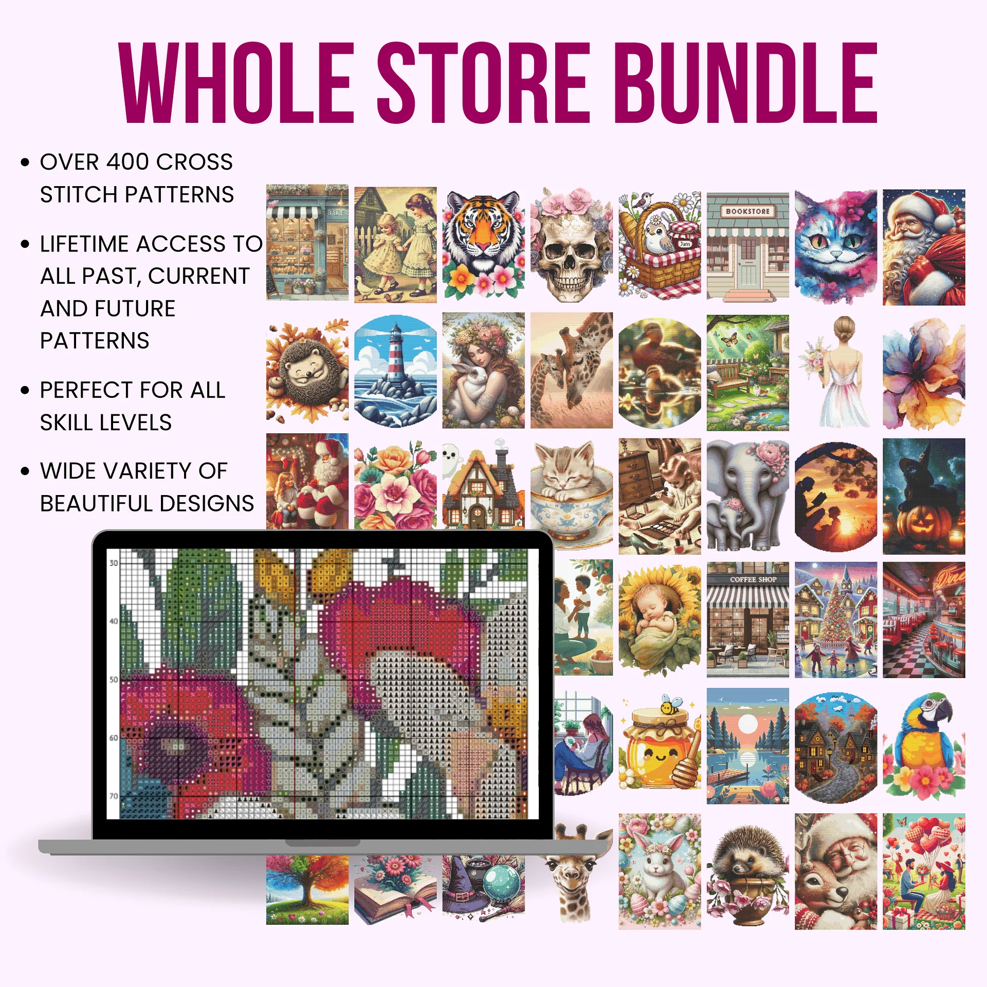 Whole Store Cross Stitch Pattern Bundle product image (1)