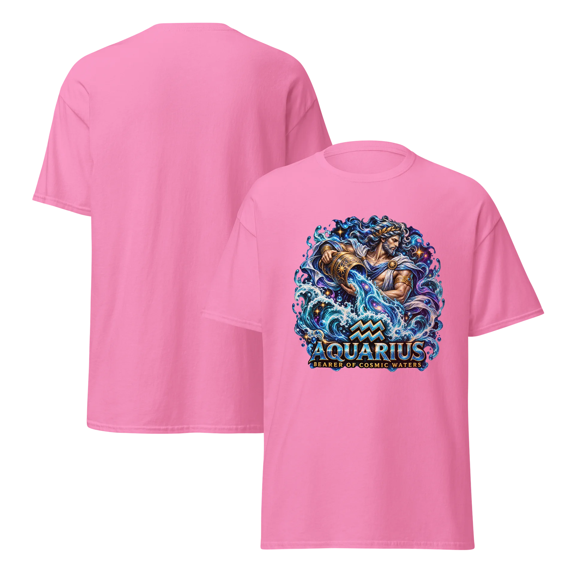 Bearer of Cosmic Waters — Aquarius Zodiac Tee product image (7)