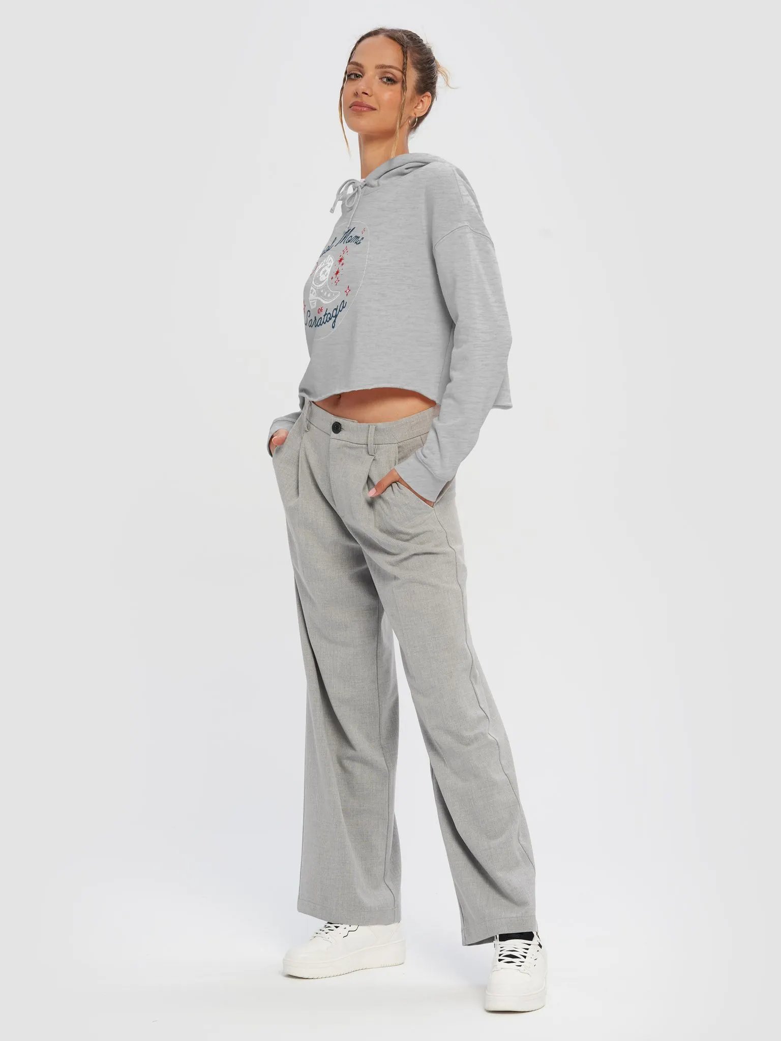 Cool Moms of Saratoga Circle Cropped Hoodie product image (9)