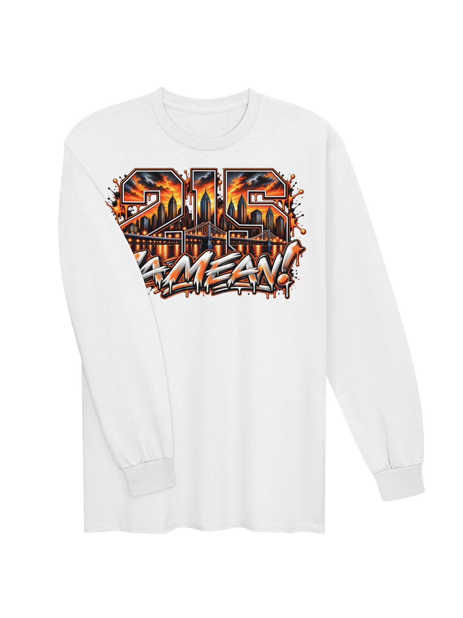 Philadelphia City Edition "215" Long Sleeve T-Shirt By Blacktop Brand product image (19)