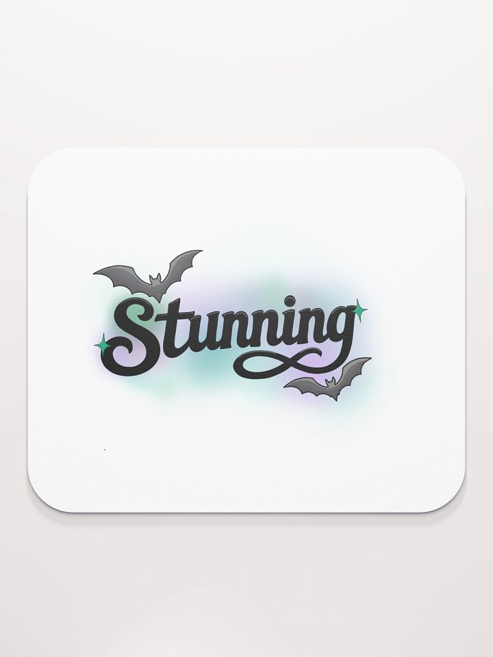Stunning - Black - White Mouse Pad product image (2)