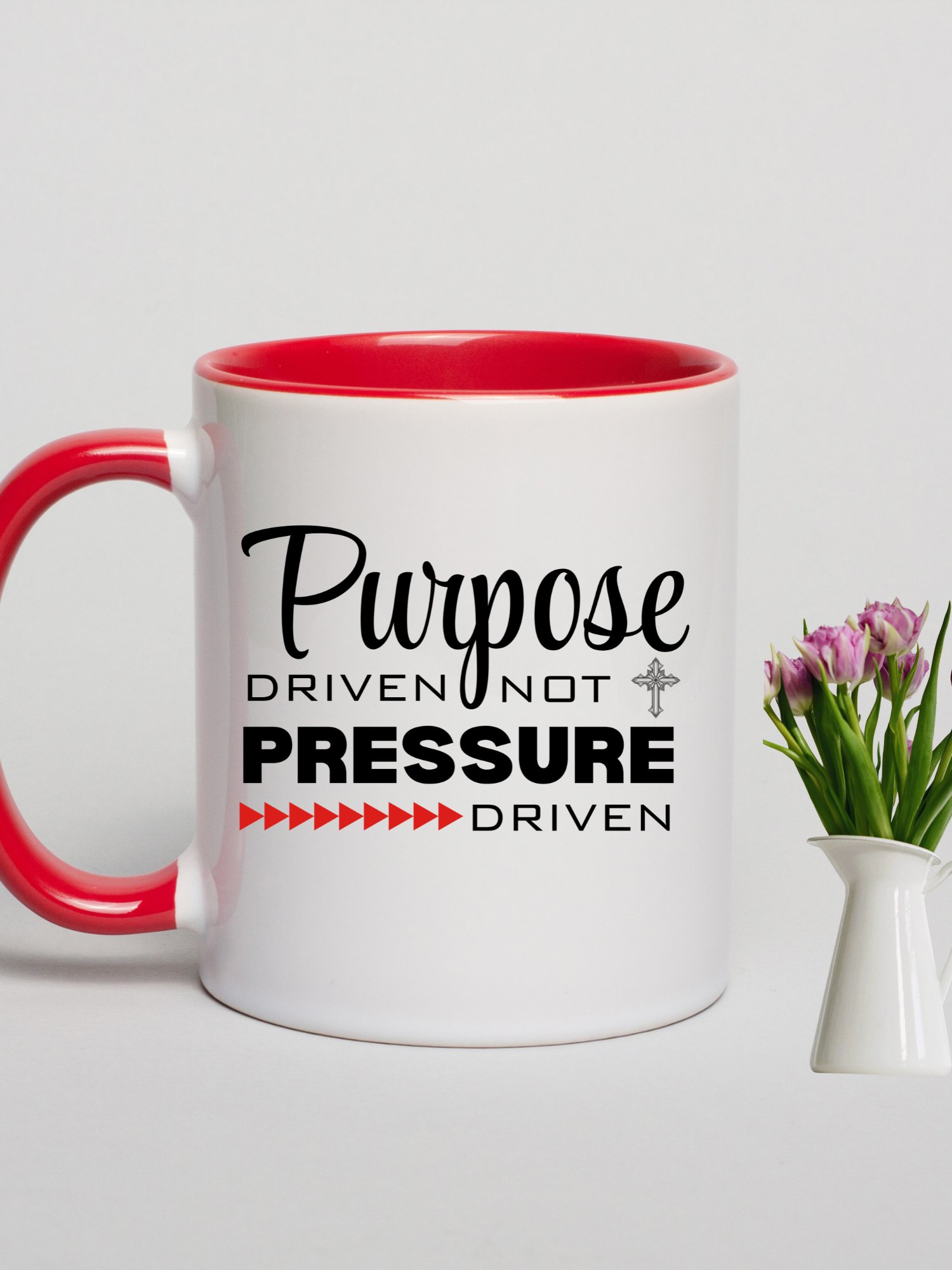 Purpose Driven Not Pressure Driven | Double-tone Ceramic Mug | Faith Inspirational Gift product image (11)