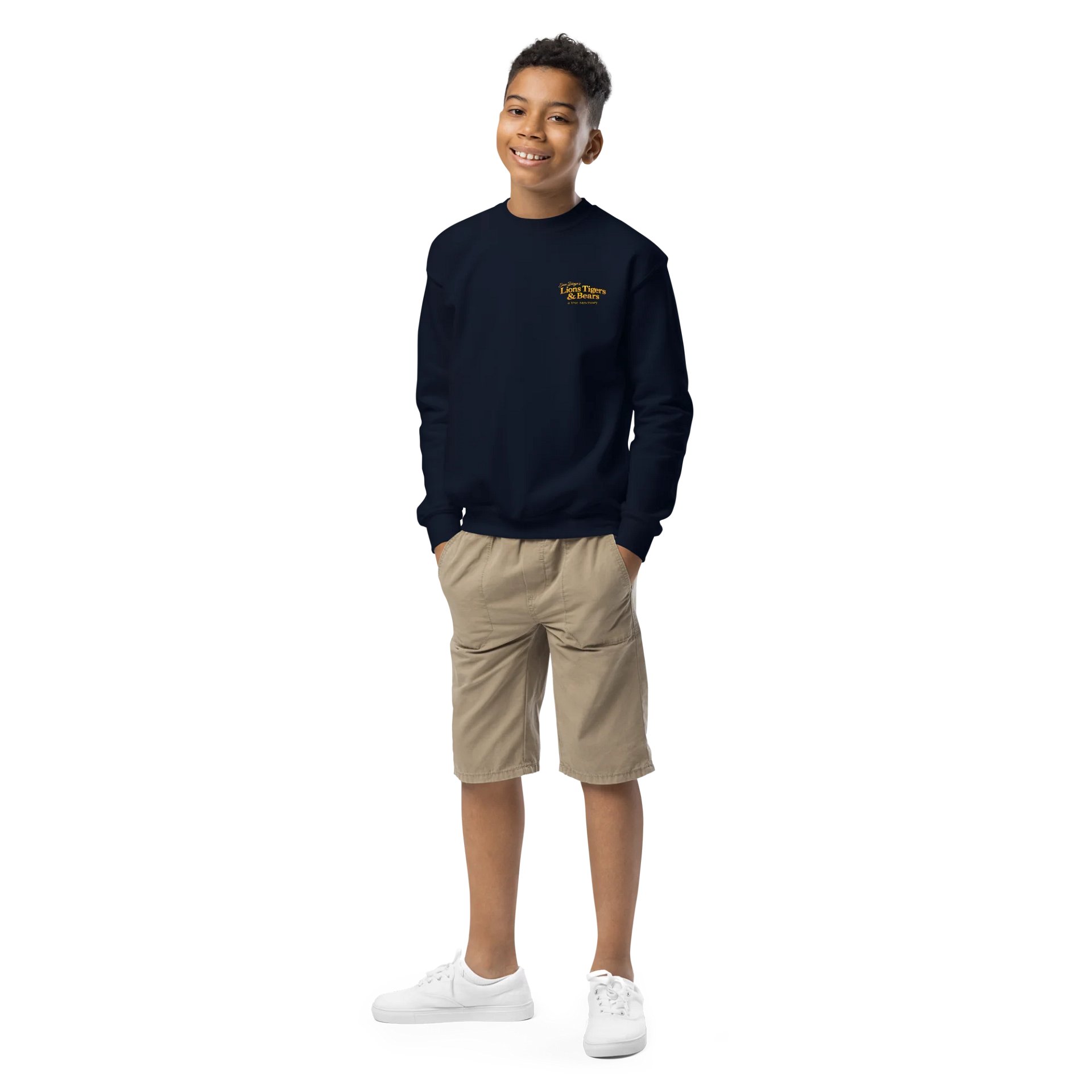 Lioness Art Youth Crewneck Sweatshirt product image (8)