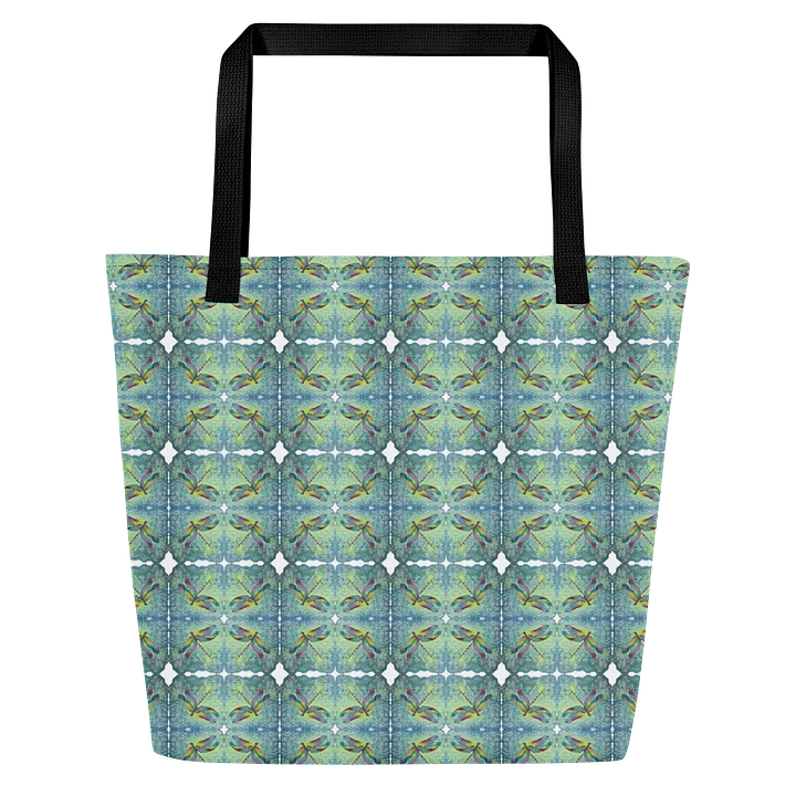 Vibrant Dragonfly - All‑Over Print Tote w/ Pocket product image (1)