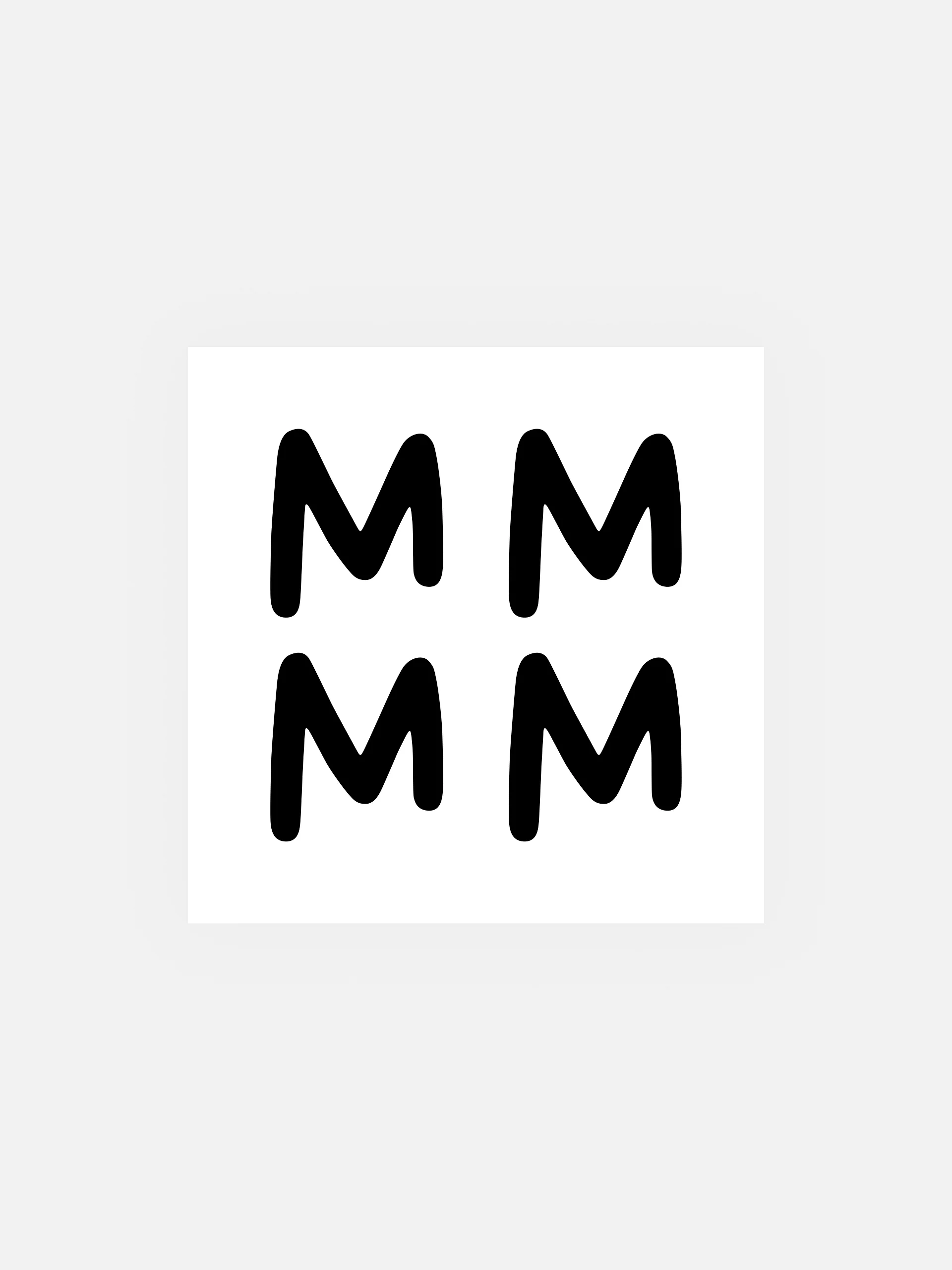 MUYE LOGO STICKERS - BLACK product image (1)
