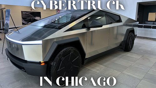 Cybertruck has arrived in Chicago but dented!?! Check out the video! Link is in the bio! #cybertruck #tesla #ev #chicago #nap...