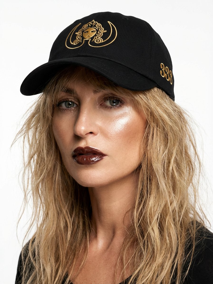 CIRCEMOON Divin Sacré Nombre 333 Cap - black product image (1)